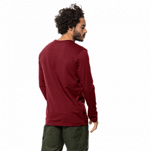 Футболка мужская Jack Wolfskin Mountain Longsleeve M dark lacquer red
