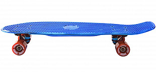 Penny board (пенни борд) Y-Scoo Big Fishskateboard Metallic 27 402H-Bl Blue-Brown