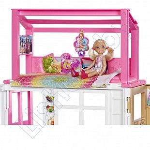 Игровой набор Barbie Malibu Загородный дом с куклой (HCD48)