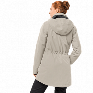 Пальто женское Jack Wolfskin Madison Avenue Coat dusty grey