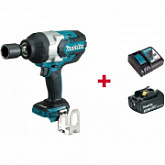 Аккумуляторный ударный гайковерт Makita DTW 1001 Z + аккумулятор 3 Ач и зарядное устройство DTW1001ZSF