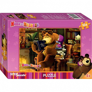 Пазлы Step Puzzle 104 "Маша и Медведь" 82120