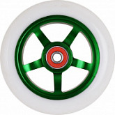 Колесо для самоката с подшипником Tempish 88A 100x24 AL core white/green