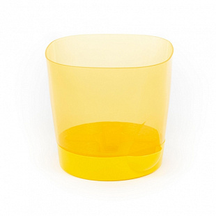 Горшок цветочный Полесье №2 с поддонником 1,4л 75499 Yellow