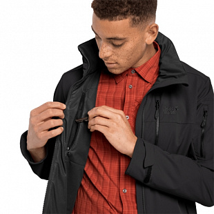 Куртка ветрозащитная мужская Jack Wolfskin Edward Peak Jkt M black
