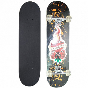 Скейтборд Zez Sport 3018PU-1 Orange/Green/Red/Black