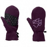 Варежки детские Jack Wolfskin Fleece Mitten Kids aubergine