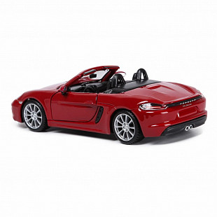 Коллекционная машина Bburago 1:32 Porsche 718 Boxster S (18-43049) red