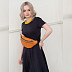 Поясная сумка женская Ors Oro OPS-0159 terracotta