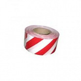 Лента оградительная 75 мм х 200 п.м red/white