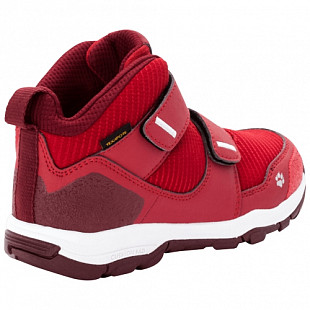 Водонепроницаемые кроссовки детские Jack Wolfskin Mtn Attack 3 Texapore Mid Vc K red / dark red