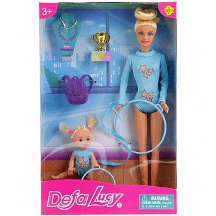 Кукла Defa Гимнастки в голубом 8353 blue