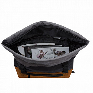 Городской рюкзак GRIZZLY RU-814-1 /1 black/orange