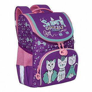 Рюкзак школьный GRIZZLY RAm-084-1 /2 lilac