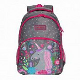 Рюкзак школьный GRIZZLY RG-966-1 /3 grey