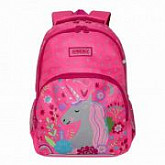 Рюкзак школьный GRIZZLY RG-966-1 /1 pink