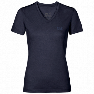 Футболка женская Jack Wolfskin Crosstrail T Women midnight blue