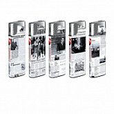 Зажигалка пьезо многоразовая Newspaper XHD101(102)WP