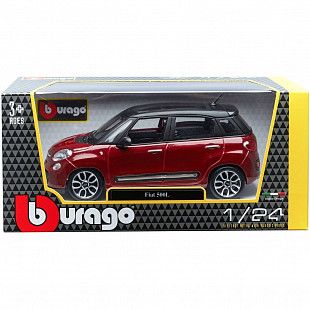 Машинка Bburago Fiat 500L (18-22126) red
