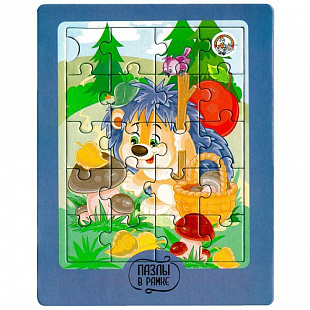 Пазлы в рамке Десятое Королевство Ежик 02878