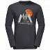 Футболка мужская Jack Wolfskin Mountain Longsleeve M ebony