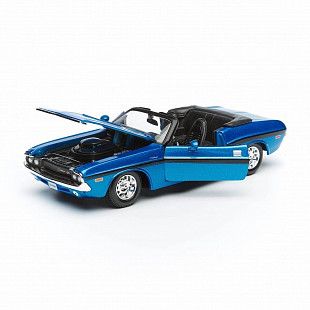 Масштабная модель автомобиля Maisto 1:24 Додж Челенджер R/T кабриолет 1970 (31264) blue