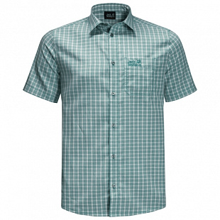 Рубашка мужская Jack Wolfskin El Dorado Shirt Men emerald green checks