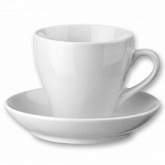 Чашка с блюдцем 150мл 434790 White