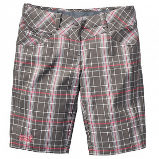 Шорты женские Jack Wolfskin Plaid Shorts Women brown