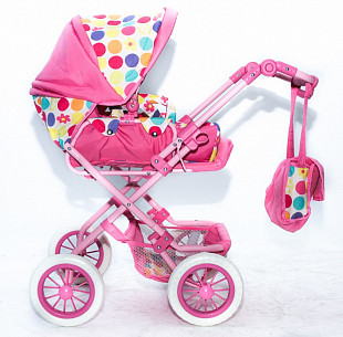 Коляска для кукол RT 753 light pink