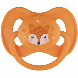 Пустышка Canpol babies Cute Animals Латексная Круглая 6-18 мес. (22/594_new) orange