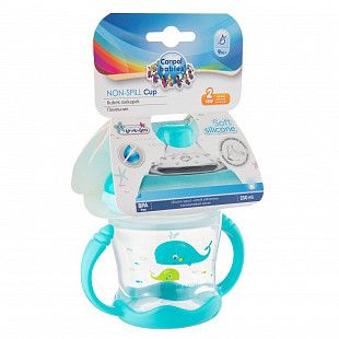 Поильник Canpol babies Love & Sea с силиконовым носиком 9+ 180 мл. (57/300_blu) blue