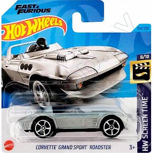 Машинка Hot Wheels Базовой коллекции Corvette Grand Sport Roadster 154/250 (5785 HKH90) mainline 2023
