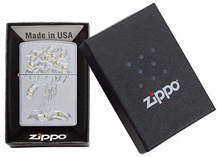 Зажигалка Zippo Money Tree Design Satin 29999 chrome