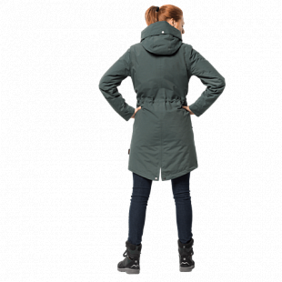 Куртка женская Jack Wolfskin Rocky Point Parka greenish grey