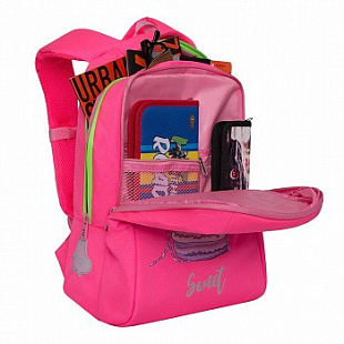 Рюкзак школьный GRIZZLY RG-066-1 /4 bright/pink