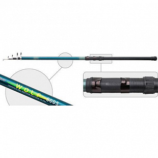 Удилище стеклопластиковое телескопическое Akara Wolf