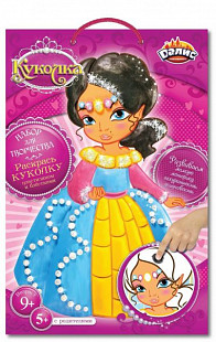 Набор для детского творчества Dalis Раскраска из пластилина Кукла Мария МС-208