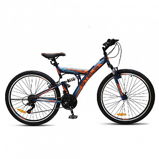 Велосипед Stels Focus V 26" V030 (2021) dark blue/orange