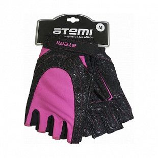 Перчатки для фитнеса Atemi AFG06 black/pink
