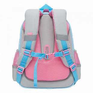 Рюкзак школьный GRIZZLY RAz-186-4 /2 grey/light blue