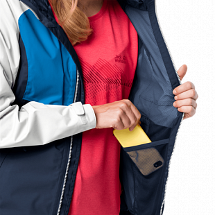 Куртка женская Jack Wolfskin Mount Isa Jacket W dark indigo brilliant blue