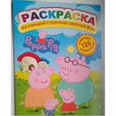 Раскраска с наклейками Tukzar Розовая Свинка П 3667