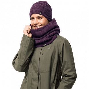 Шарф женские Jack Wolfskin White Rock Loop Women aubergine 1906371-1600