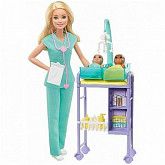Набор игровой Barbie Любимая профессия Детский доктор Блондинка (DHB63 GKH23)