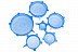 Силиконовые крышки Bradex 6шт TK 0252 blue