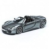 Машинка Bburago 1:24 Porsche 918 Spyder (18-21076) Met Grey НОВОЕ ПОСТУПЛЕНИЕ