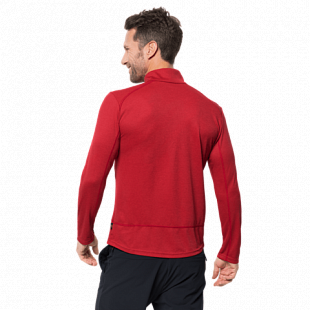 Пуловер мужский Jack Wolfskin Sky Range Halfzip M red lacquer