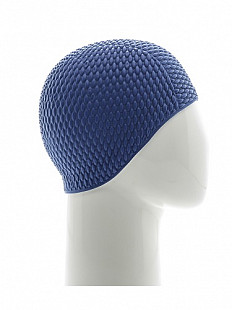 Шапочка для бассейна (плавания) женская Mad Wave Bubble blue