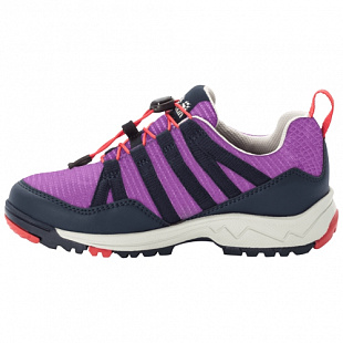 Водонепроницаемые кроссовки детские Jack Wolfskin Thunderbolt Texapore Low K purple / dark blue